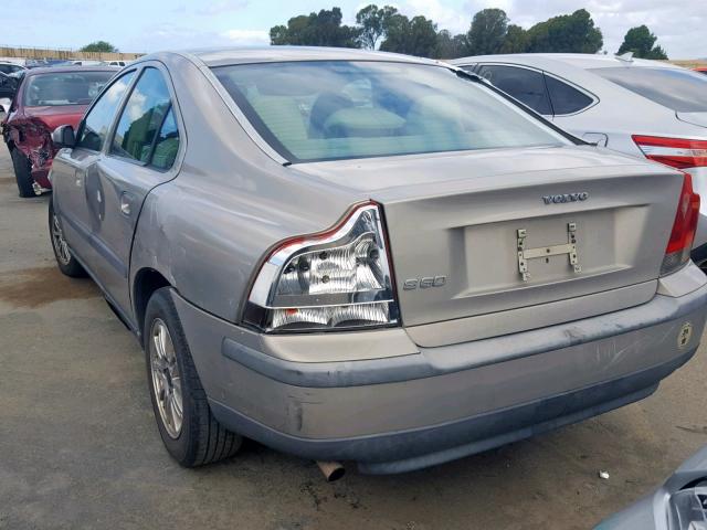 YV1RS61T642367499 - 2004 VOLVO S60 GOLD photo 3