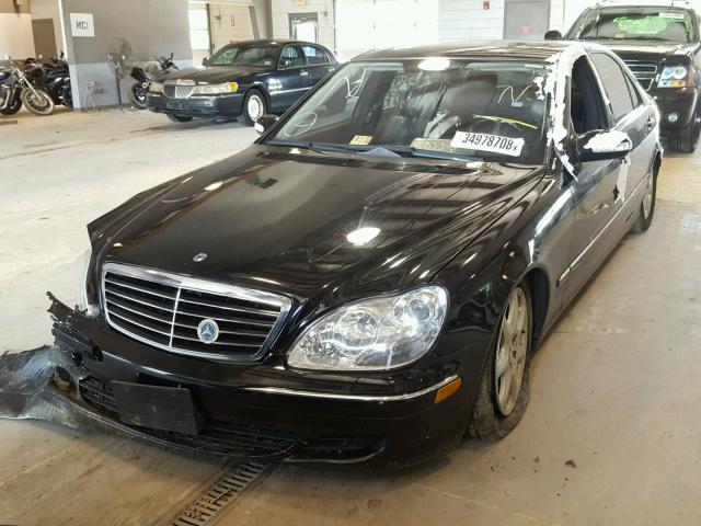 WDBNG83J35A457583 - 2005 MERCEDES-BENZ S 430 4MAT BLACK photo 2