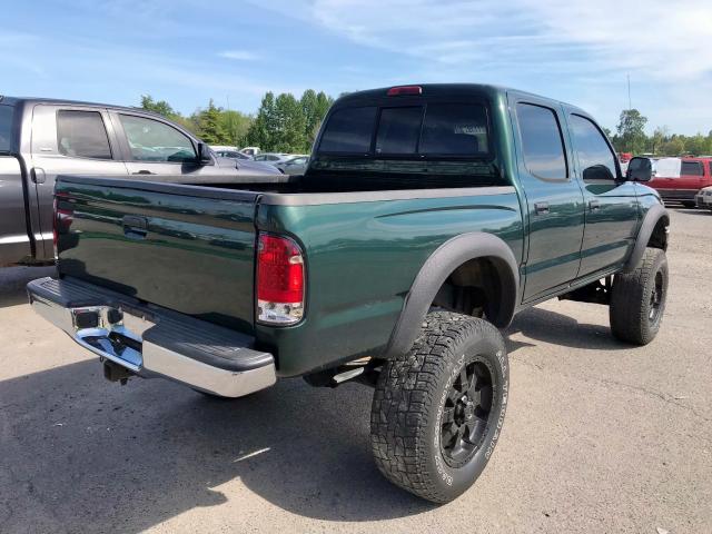 5TEHN72N22Z091068 - 2002 TOYOTA TACOMA DOU GREEN photo 4