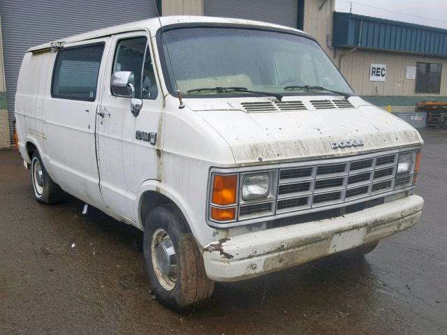 2B7HB23Y2JK133787 - 1988 DODGE RAM VAN B2 WHITE photo 1