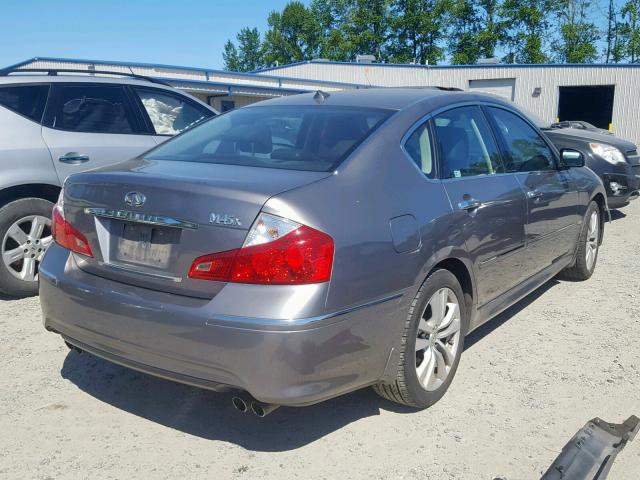 JNKBY01F18M550377 - 2008 INFINITI M45 GRAY photo 4