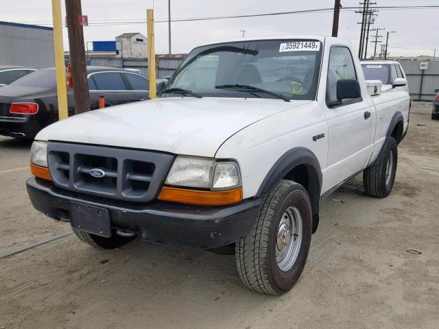 1FTYR11V7YPA98536 - 2000 FORD RANGER WHITE photo 2