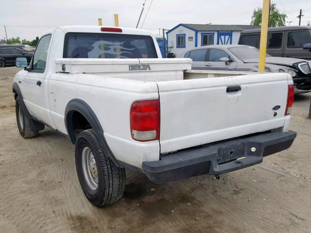 1FTYR11V7YPA98536 - 2000 FORD RANGER WHITE photo 3