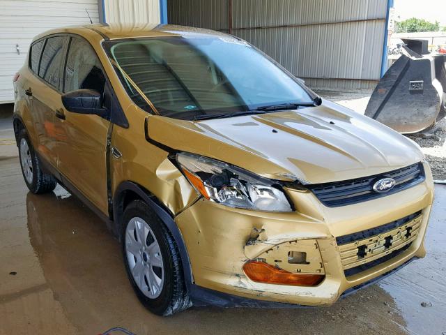 1FMCU0F70EUC07408 - 2014 FORD ESCAPE S GOLD photo 1