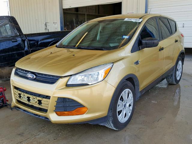 1FMCU0F70EUC07408 - 2014 FORD ESCAPE S GOLD photo 2