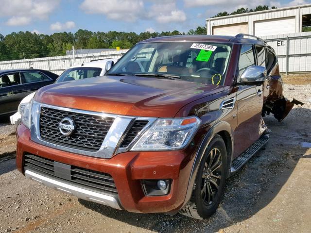 JN8AY2NC8J9550835 - 2018 NISSAN ARMADA SV MAROON photo 2