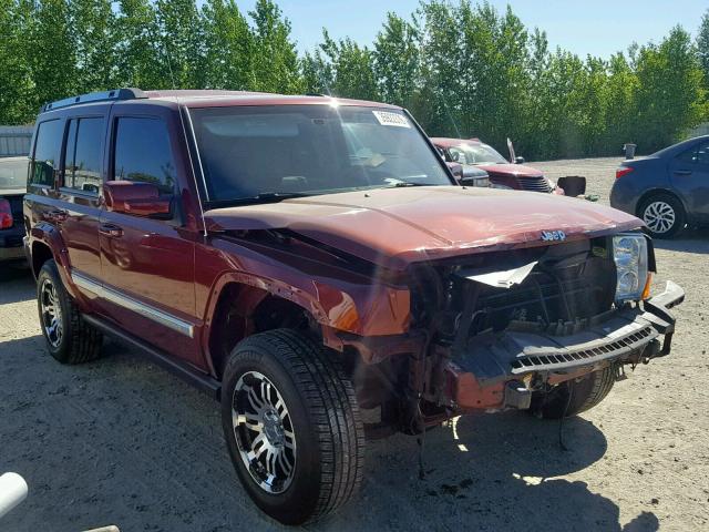 1J8HG68207C586806 - 2007 JEEP COMMANDER RED photo 1