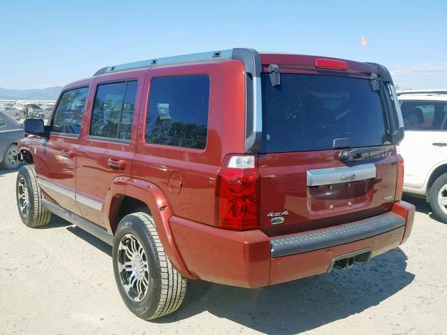 1J8HG68207C586806 - 2007 JEEP COMMANDER RED photo 3