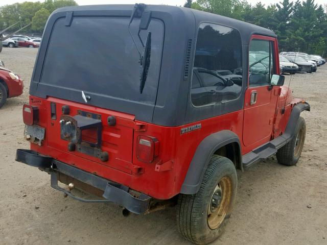 1J4FJ58L9KL500995 - 1989 JEEP CHEROKEE L RED photo 4