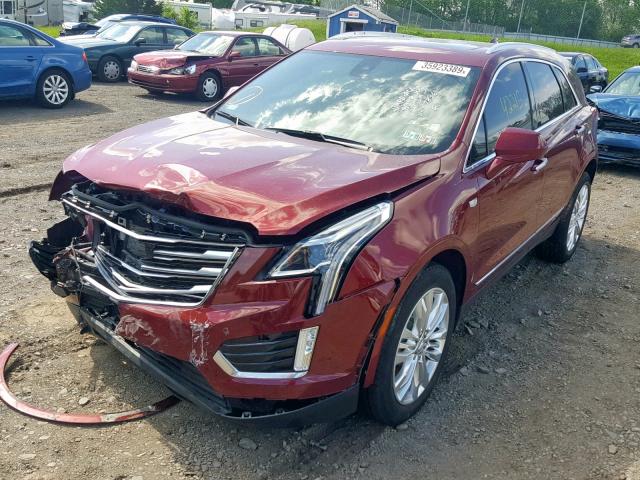 1GYKNERS7JZ117836 - 2018 CADILLAC XT5 PREMIU MAROON photo 2