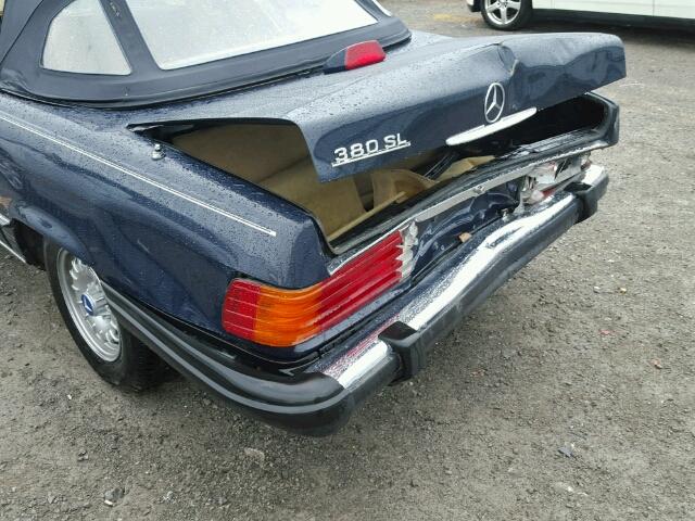 WDBBA45A1BB007379 - 1981 MERCEDES-BENZ 380SL BLUE photo 10