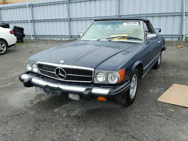 WDBBA45A1BB007379 - 1981 MERCEDES-BENZ 380SL BLUE photo 2