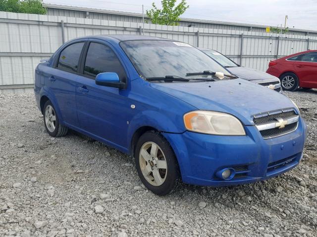 KL1TG56667B136639 - 2007 CHEVROLET AVEO LT BLUE photo 1