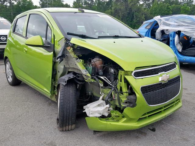 KL8CB6S93EC529401 - 2014 CHEVROLET SPARK LS GREEN photo 1