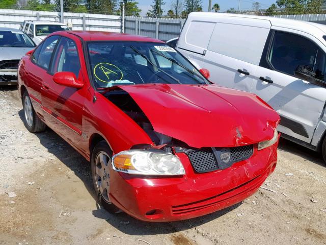 3N1CB51D26L472835 - 2006 NISSAN SENTRA 1.8 RED photo 1