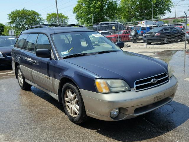 4S3BH675827647181 - 2002 SUBARU LEGACY OUT BLUE photo 1