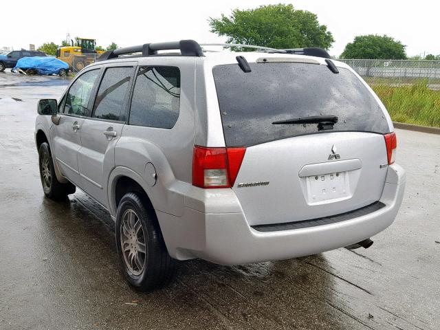 4A4MM41S24E020944 - 2004 MITSUBISHI ENDEAVOR L SILVER photo 3