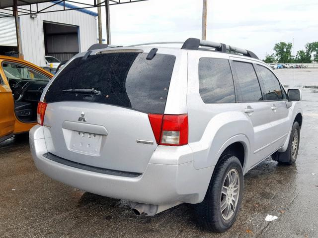 4A4MM41S24E020944 - 2004 MITSUBISHI ENDEAVOR L SILVER photo 4