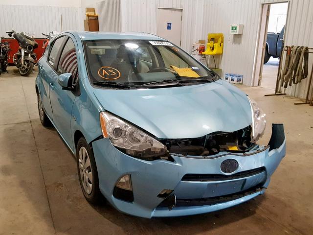 JTDKDTB37D1055664 - 2013 TOYOTA PRIUS C BLUE photo 1