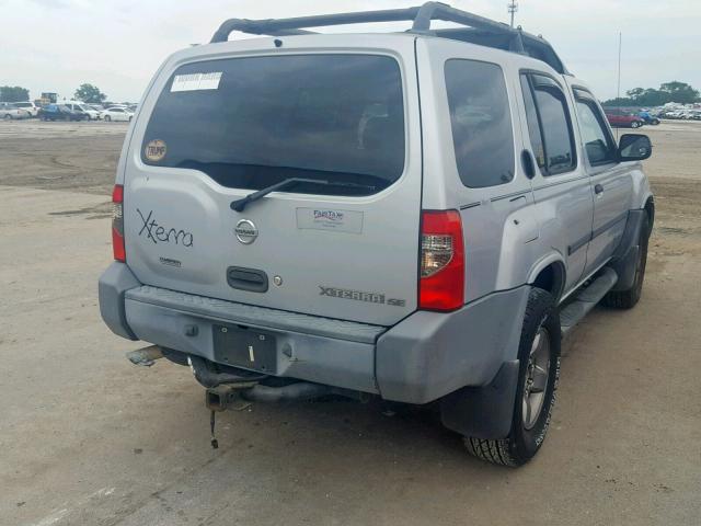 5N1ED28TX3C702149 - 2003 NISSAN XTERRA XE SILVER photo 4