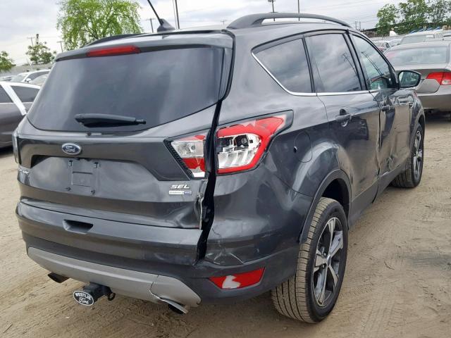 1FMCU9HD6JUA25102 - 2018 FORD ESCAPE SEL GRAY photo 4