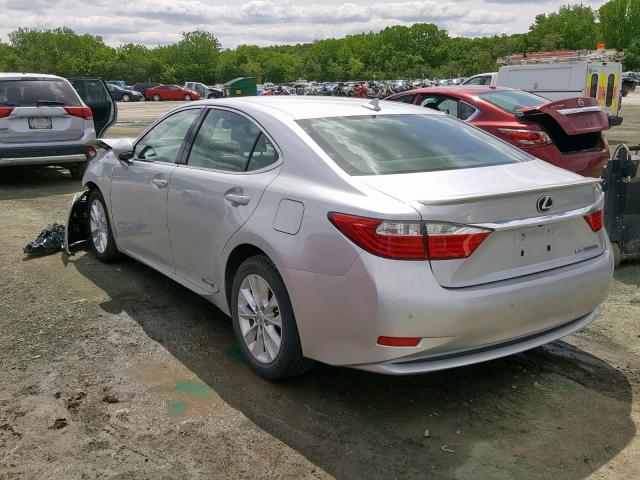 JTHBW1GG3D2011261 - 2013 LEXUS ES 300H SILVER photo 3