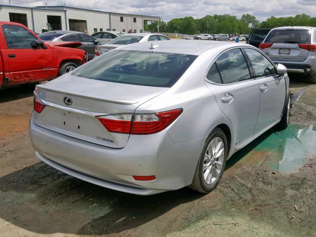 JTHBW1GG3D2011261 - 2013 LEXUS ES 300H SILVER photo 4