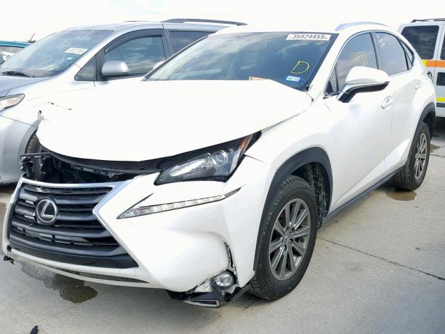 JTJYARBZ8H2060136 - 2017 LEXUS NX 200T WHITE photo 2