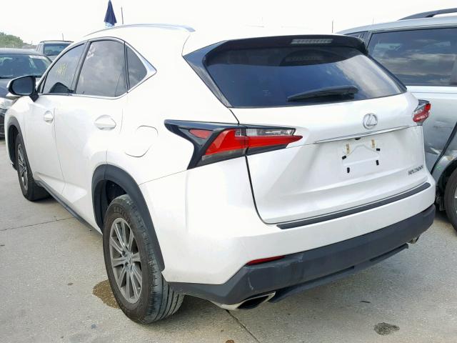 JTJYARBZ8H2060136 - 2017 LEXUS NX 200T WHITE photo 3