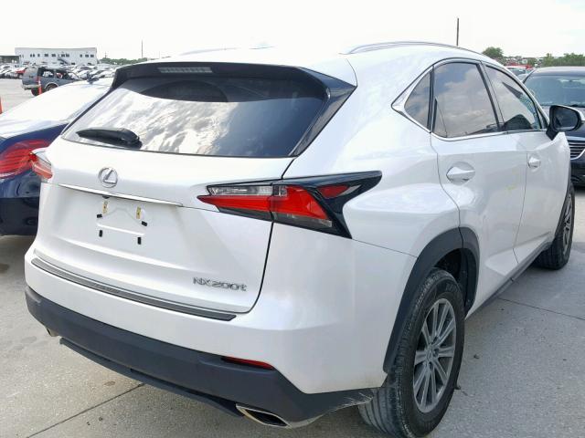 JTJYARBZ8H2060136 - 2017 LEXUS NX 200T WHITE photo 4