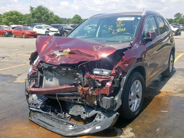 2HKRM3H76GH562335 - 2016 HONDA CR-V EXL BURGUNDY photo 2