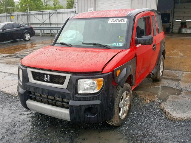 5J6YH28635L022042 - 2005 HONDA ELEMENT EX RED photo 2