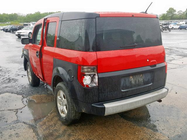 5J6YH28635L022042 - 2005 HONDA ELEMENT EX RED photo 3