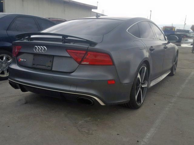 WUAW2AFC7EN903271 - 2014 AUDI RS7 CHARCOAL photo 4