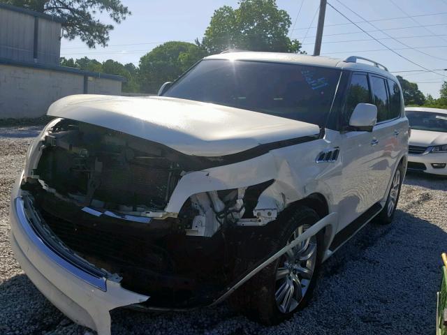 JN8AZ2NF9B9000200 - 2011 INFINITI QX56 WHITE photo 2