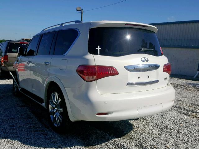 JN8AZ2NF9B9000200 - 2011 INFINITI QX56 WHITE photo 3