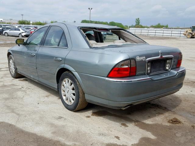 1LNHM86S94Y654609 - 2004 LINCOLN LS GREEN photo 3