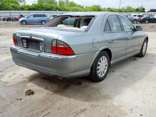 1LNHM86S94Y654609 - 2004 LINCOLN LS GREEN photo 4