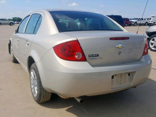 1G1AT58H097262388 - 2009 CHEVROLET COBALT LT TAN photo 3