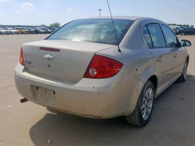 1G1AT58H097262388 - 2009 CHEVROLET COBALT LT TAN photo 4