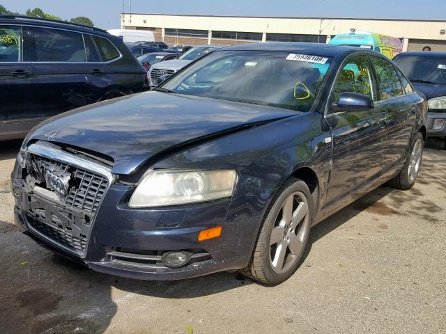 WAUDH74F68N179559 - 2008 AUDI A6 3.2 QUA BLUE photo 2