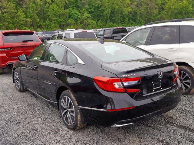 1HGCV3F52JA007337 - 2018 HONDA ACCORD HYB BLACK photo 3