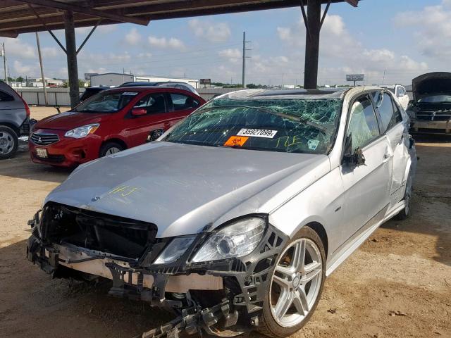 WDDHF5KB9CA638555 - 2012 MERCEDES-BENZ E 350 SILVER photo 2