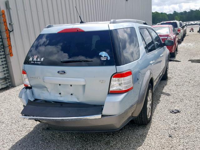 1FMDK05WX8GA13426 - 2008 FORD TAURUS X S BLUE photo 4