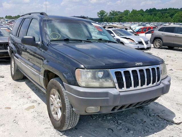 1J4GX48S62C316148 - 2002 JEEP GRAND CHER BLACK photo 1