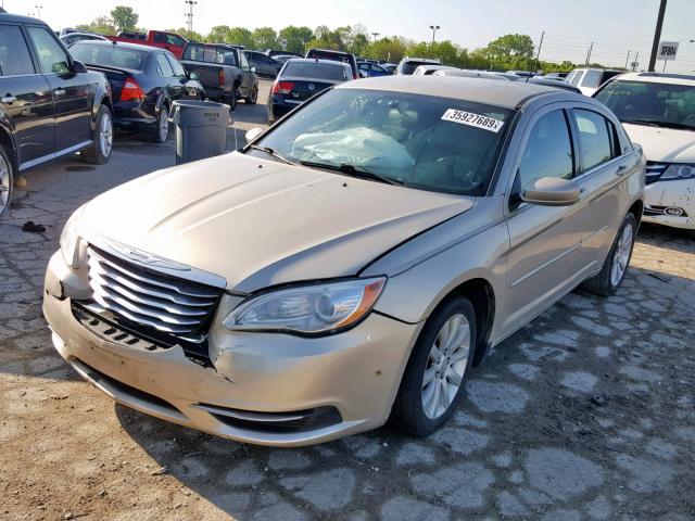 1C3CCBBG3DN704247 - 2013 CHRYSLER 200 TOURIN TAN photo 2