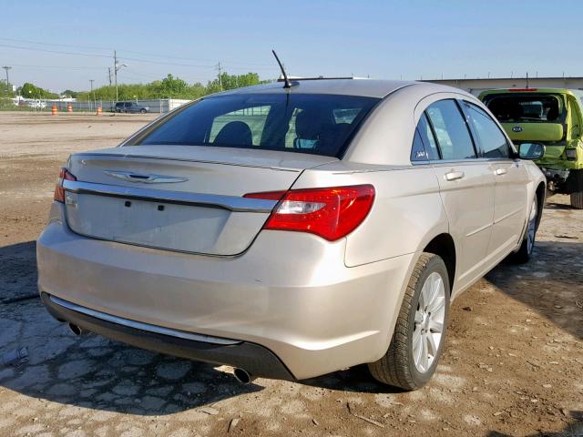 1C3CCBBG3DN704247 - 2013 CHRYSLER 200 TOURIN TAN photo 4