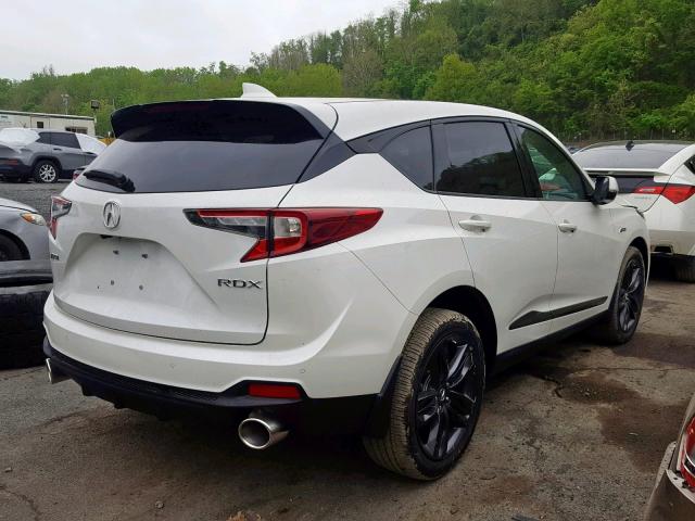 5J8TC1H65KL015082 - 2019 ACURA RDX WHITE photo 4