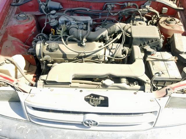 JT2EL46S7R0464650 - 1994 TOYOTA TERCEL STD RED photo 7