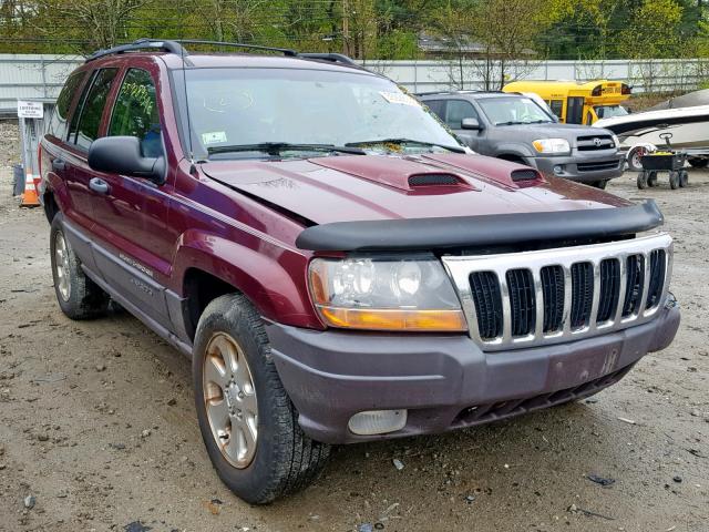 1J4GW48S01C525922 - 2001 JEEP GRAND CHER RED photo 1